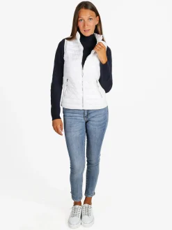Solada Gilet donna imbottito con chiusura zip - bianco