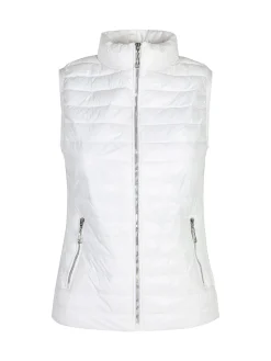 Solada Gilet donna imbottito con chiusura zip - bianco