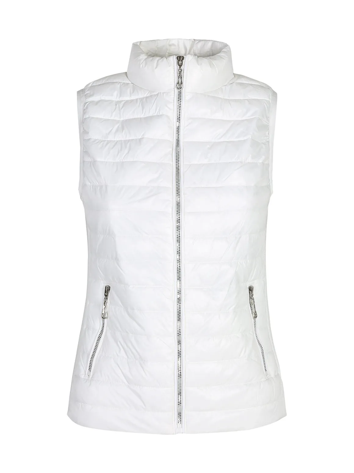 Solada Gilet donna imbottito con chiusura zip - bianco