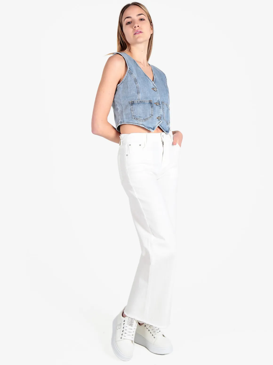 Solada Gilet donna in jeans