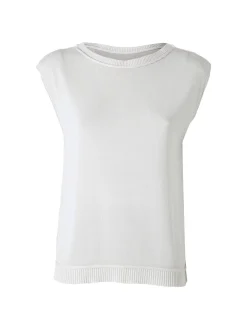 Solada Gilet donna in maglia fine - beige