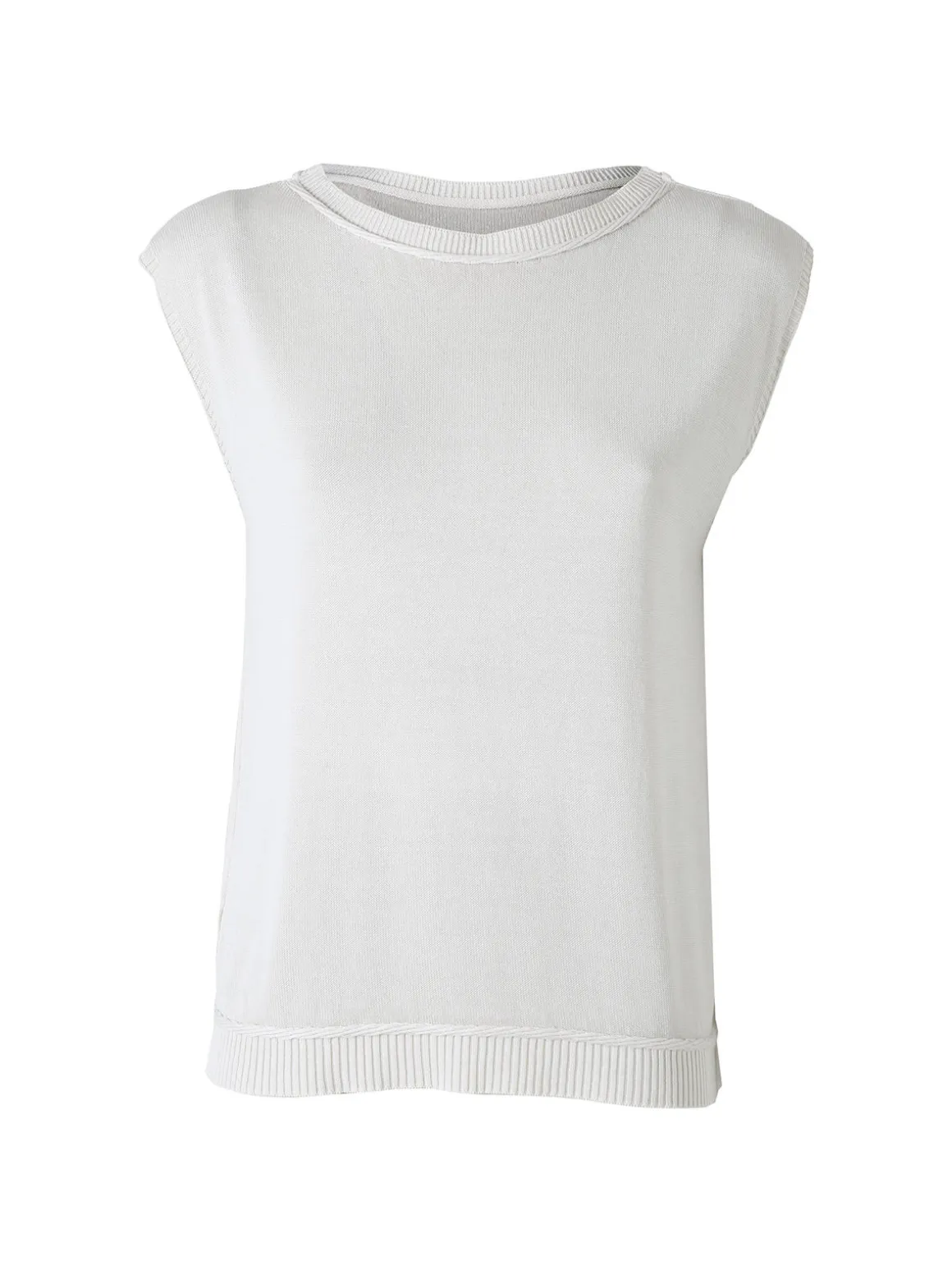 Solada Gilet donna in maglia fine - beige