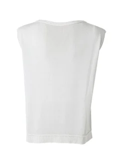 Solada Gilet donna in maglia fine - beige