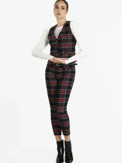 Solada Gilet donna scozzese