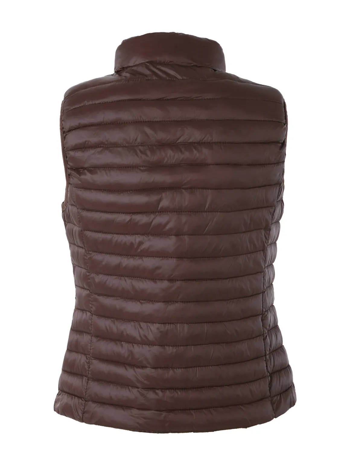 Solada Gilet imbottito da donna full zip - moro