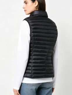 Solada Gilet imbottito da donna full zip - nero