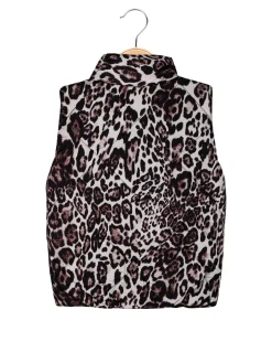 Solada Gilet maculato da bambina con zip