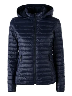 Solada Giubbino donna 100 grammi reversibile con cappuccio - blu scuro