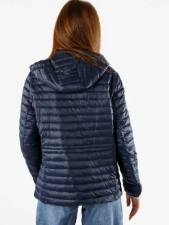 Solada Giubbino donna 100 grammi con cappuccio e zip taglie grandi - blu scuro