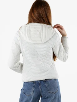 Solada Giubbino donna 100 grammi con cappuccio e zip - bianco