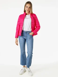Solada Giubbino donna imbottito modello 100 grammi con zip - fucsia