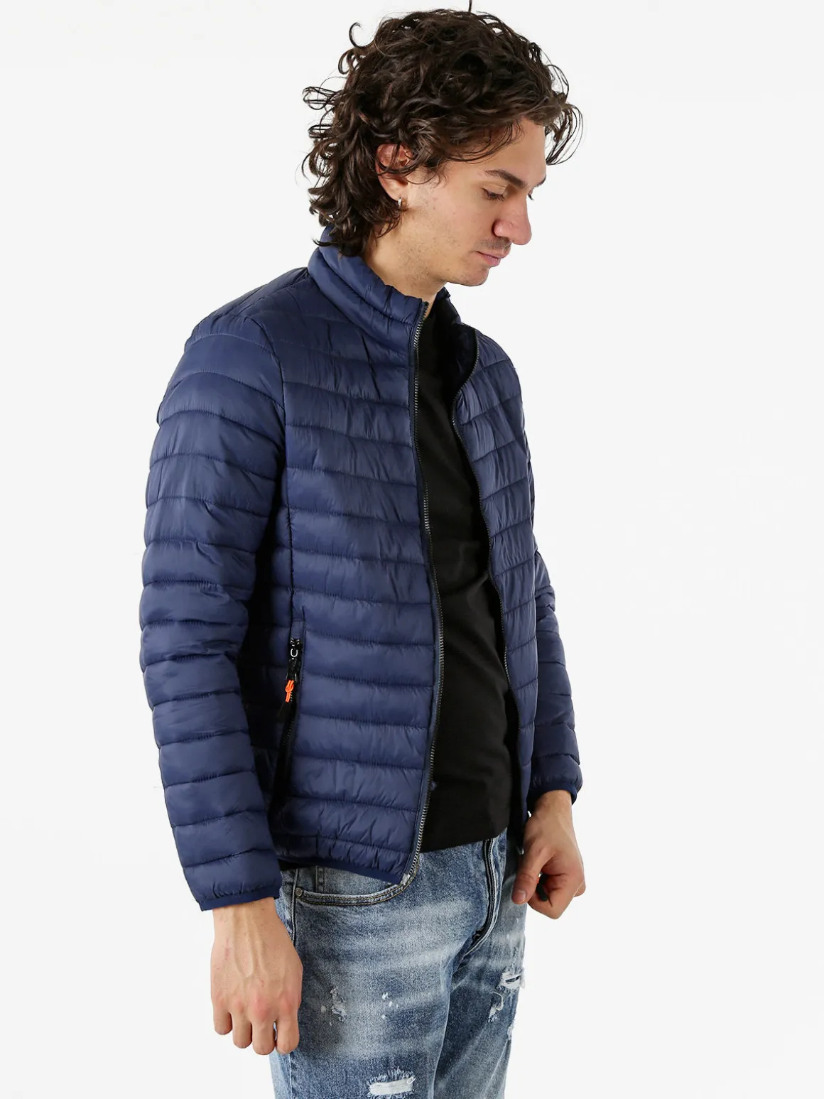 Solada Giubbino 100 grammi da uomo con zip - blu scuro