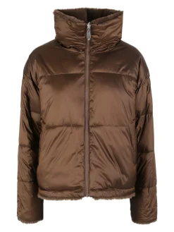 Solada Giubbotto donna reversibile con interno in ecopelo - moro
