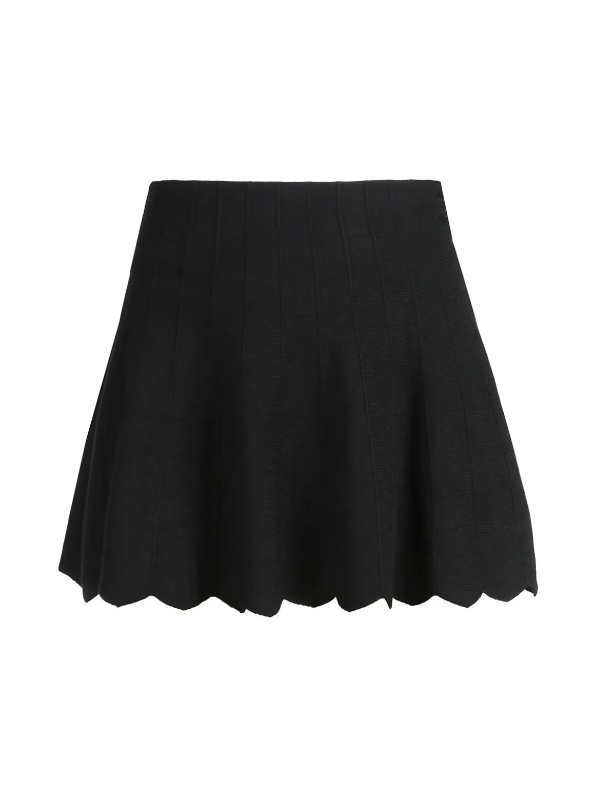 Solada Gonna corta da donna in maglia - nero