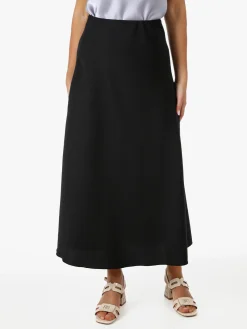 Solada Gonna lunga da donna con elastico in vita - nero