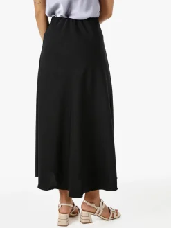 Solada Gonna lunga da donna con elastico in vita - nero