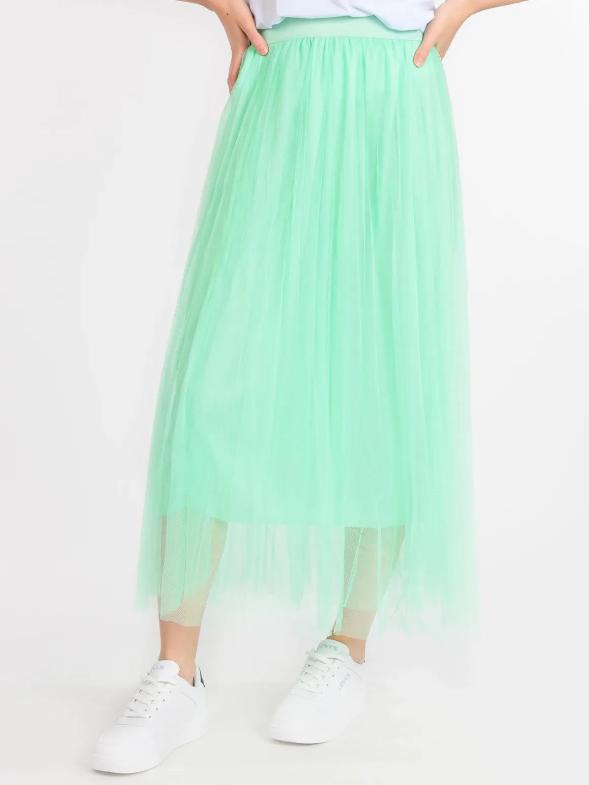 Solada Gonna lunga in tulle plissettato