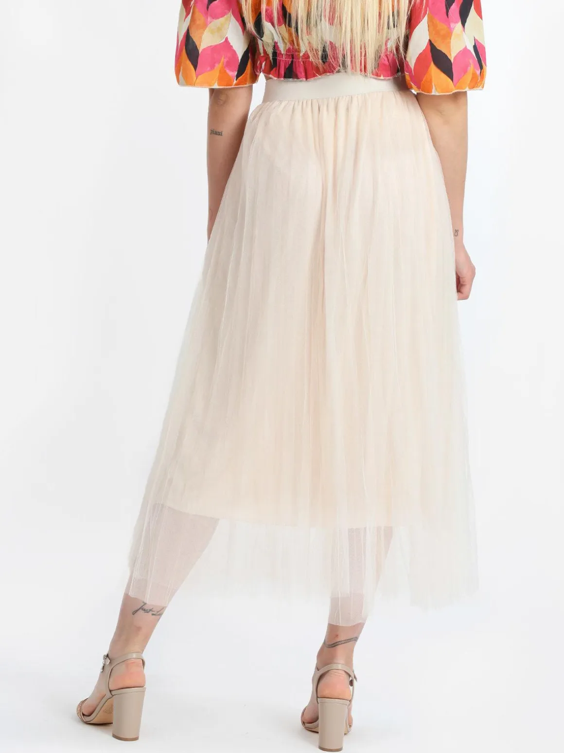Solada Gonna lunga in tulle plissettato