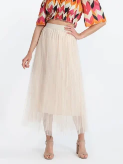 Solada Gonna lunga in tulle plissettato
