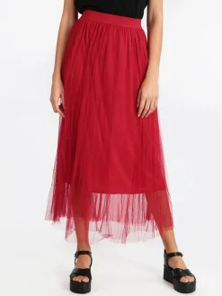 Solada Gonna lunga in tulle plissettato