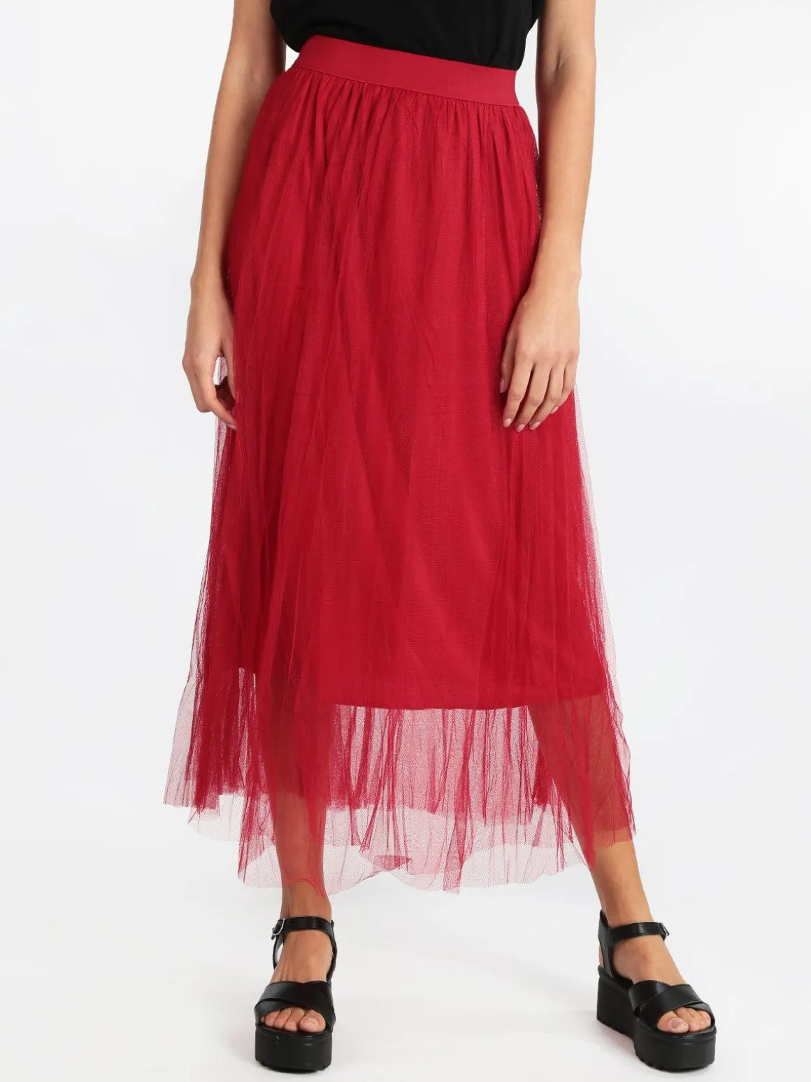 Solada Gonna lunga in tulle plissettato