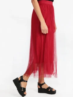 Solada Gonna lunga in tulle plissettato