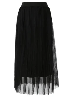 Solada Gonna midi da donna in tulle - nero