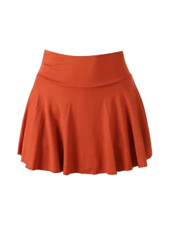 Solada Gonna pantalone da donna a ruota - cuoio
