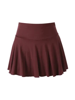 Solada Gonna pantalone da donna a ruota - bordeaux