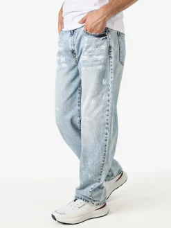 Solada Jeans baggy da uomo con dettagli effetto vernice - jeans