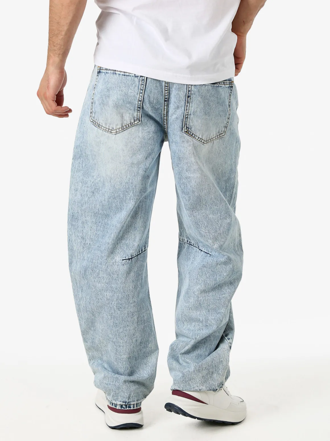 Solada Jeans baggy da uomo con dettagli effetto vernice - jeans