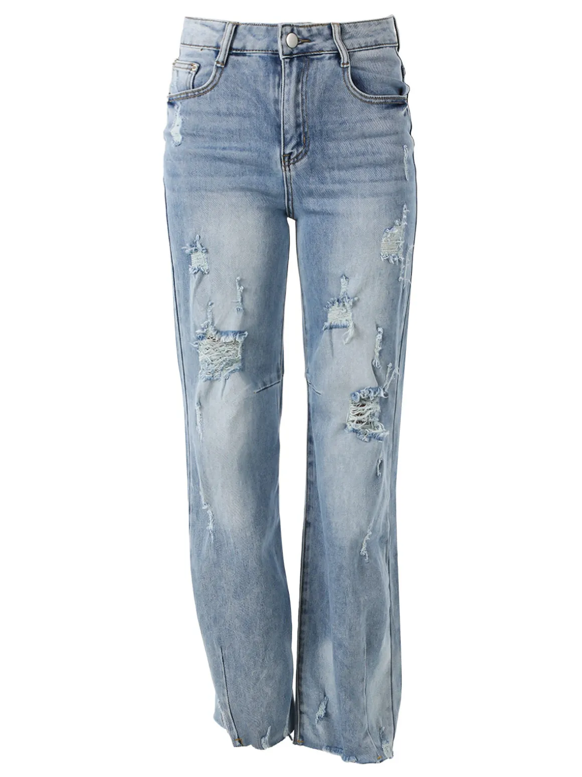 Solada Jeans balloon da donna con strappi - jeans
