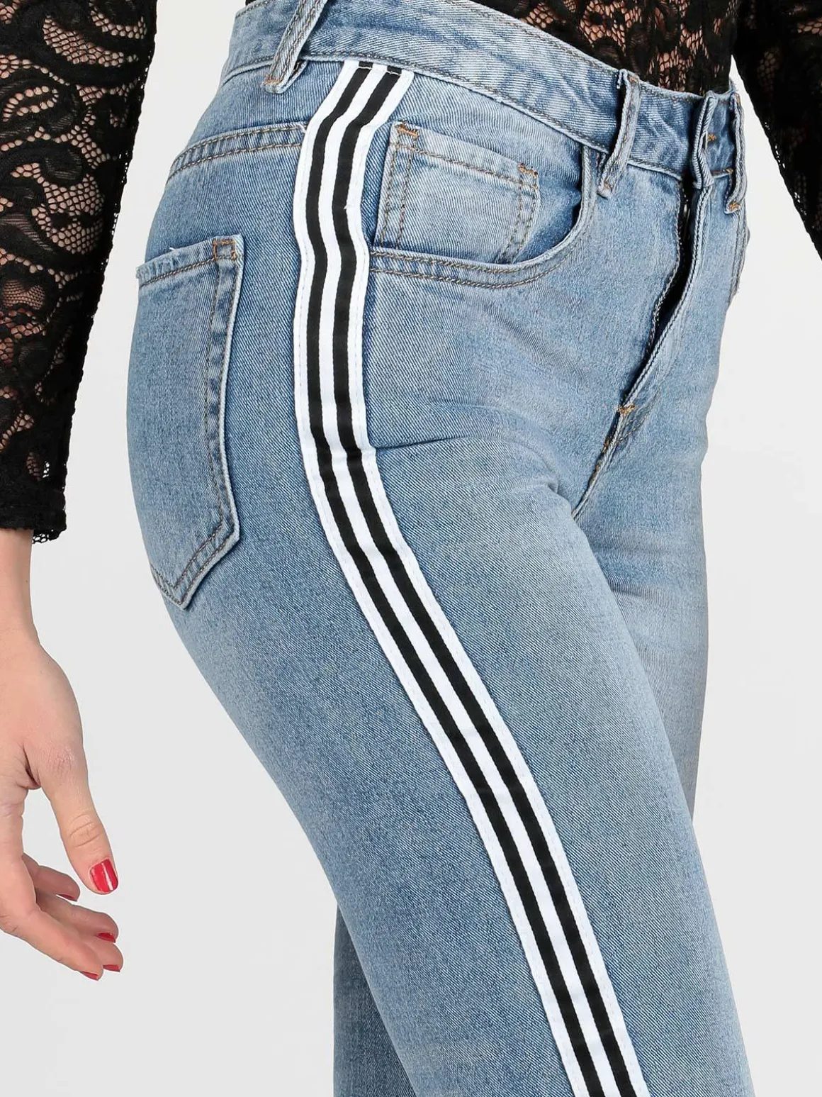 Solada Jeans con strisce laterali