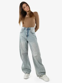 Solada Jeans donna a palloncino con strass - jeans