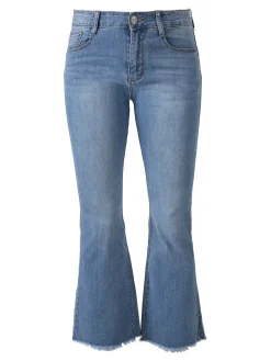 Solada Jeans donna a zampa con finale sfrangiato - jeans