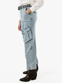 Solada Jeans donna baggy con tasconi - jeans