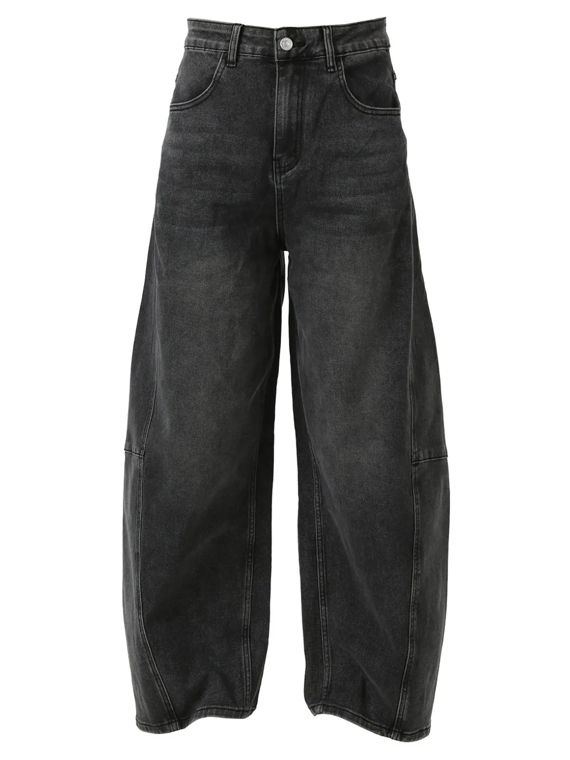 Solada Jeans donna baggy - nero