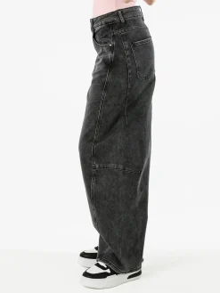 Solada Jeans donna baggy - nero