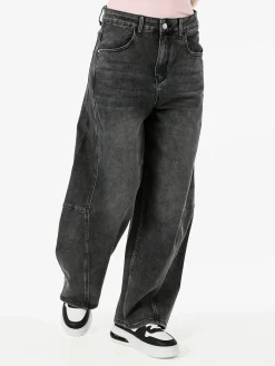 Solada Jeans donna baggy - nero