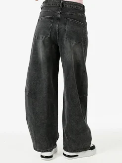 Solada Jeans donna baggy - nero