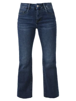 Solada Jeans donna cropped con finale a zampa - jeans