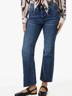 Solada Jeans donna cropped con finale a zampa - jeans