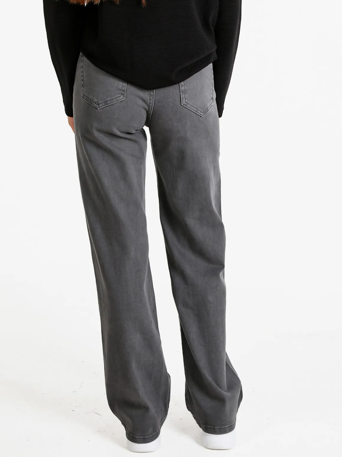 Solada Jeans donna mom fit - grigio scuro