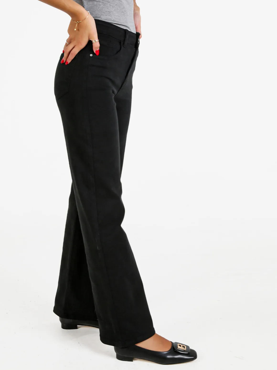Solada Jeans donna mom fit - nero