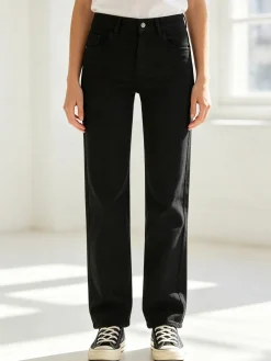 Solada Jeans donna mom fit - nero