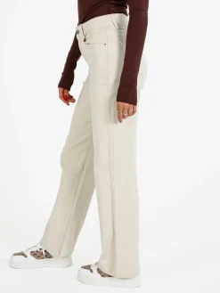 Solada Jeans donna mom fit - panna