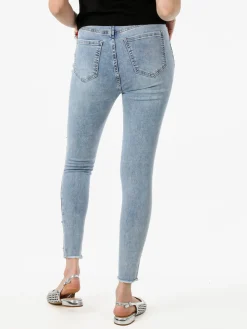 Solada Jeans donna skinny con borchie e strappi - jeans