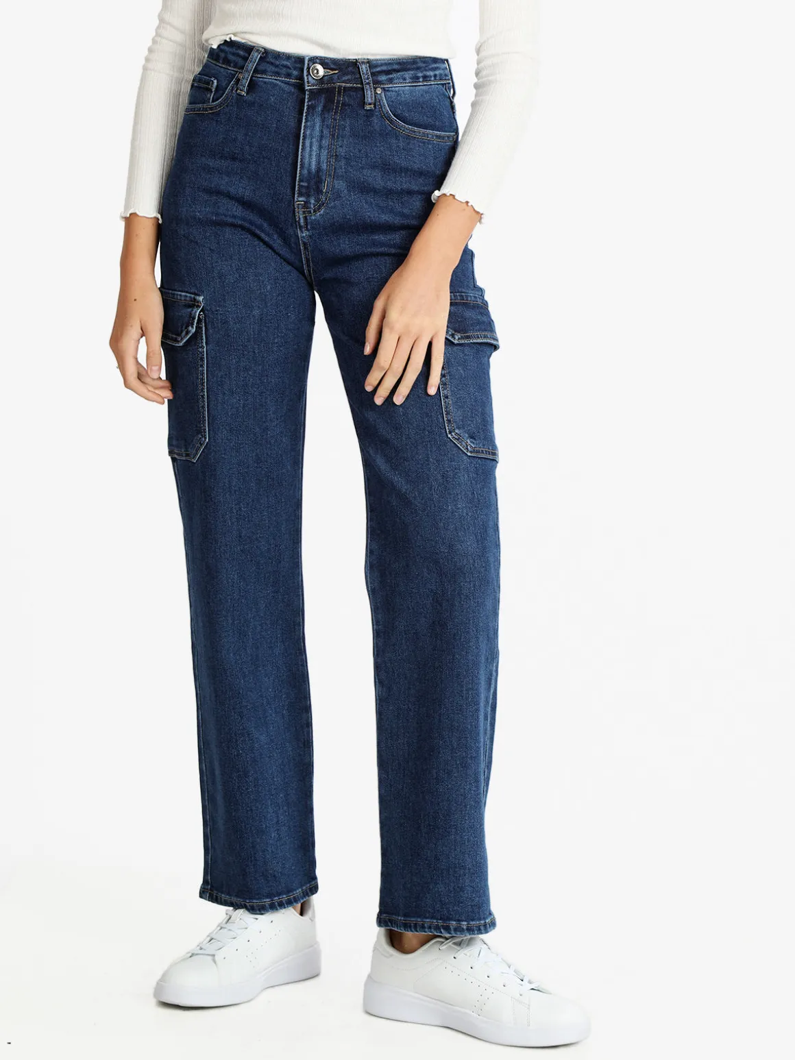 Solada Jeans larghi donna con tasconi