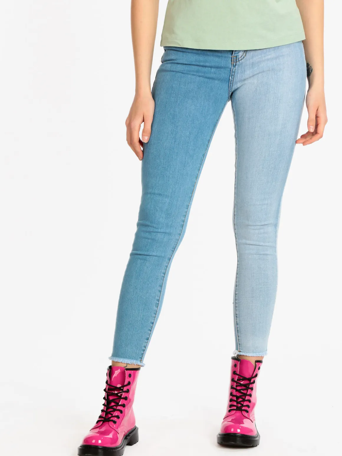 Solada Jeans skinny donna bicolor