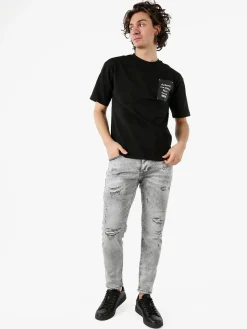 Solada Jeans strappati da uomo slim fit - grigio